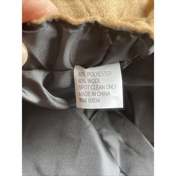 Paper Boy womens Tan cabbie Wool Blend hat with brim & poms new‎ Warm - Picture 7 of 8